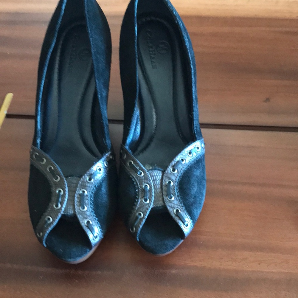 Cole Haan Size 7B Black Wedges